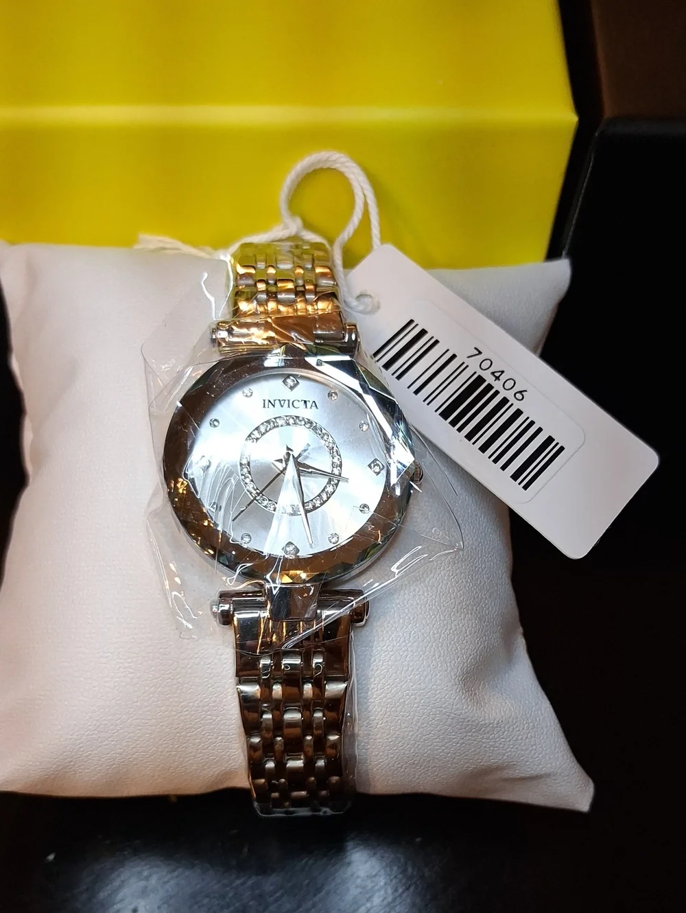 Invicta Celestial 70406 Womens Silver Crystal Dial Watch New